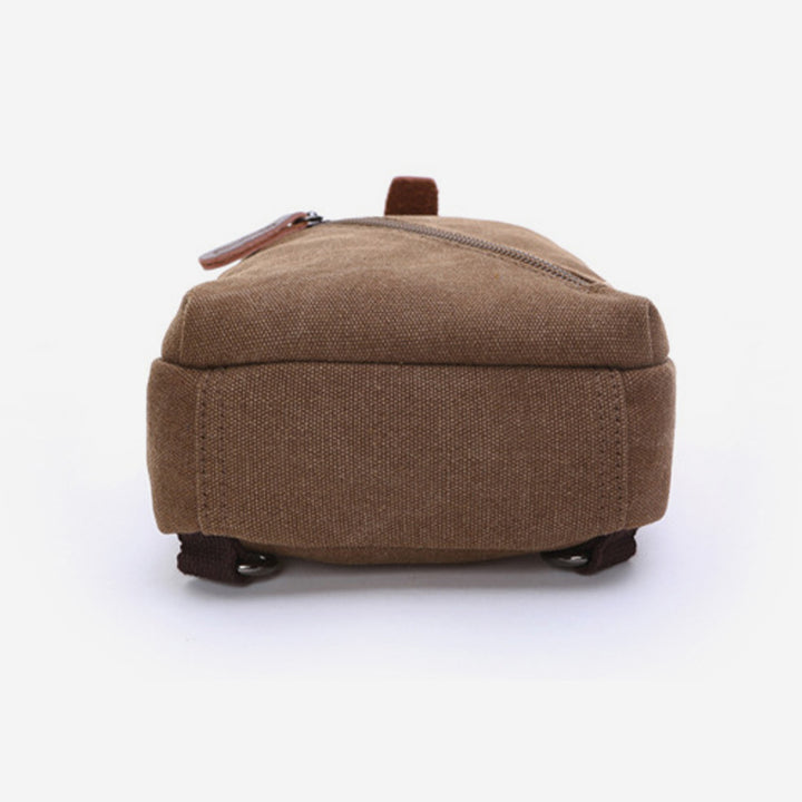 Multifunktionale Schultertasche aus Canvas im Vintage-Stil