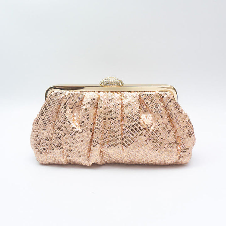 Abendtasche für Damen, mehrfarbige Party-Clutch mit Perlen, Pailletten und Diamanten