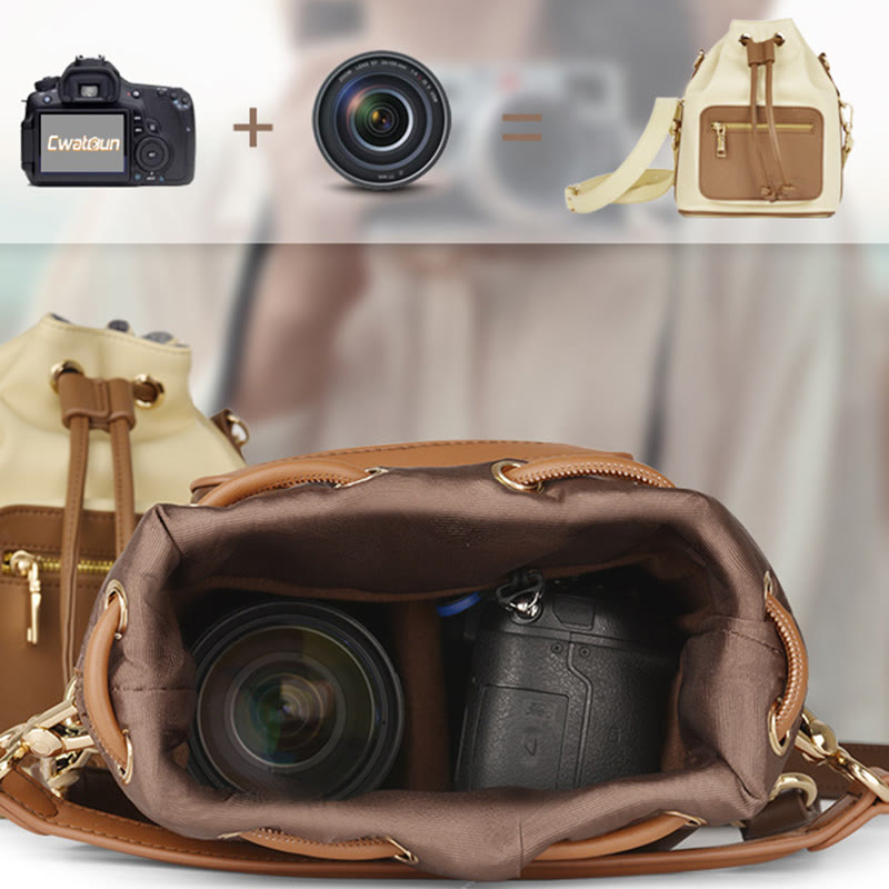 Bundle Kameratasche mit Kordelzug, tragbarer Eimer für SLR-Fotografie