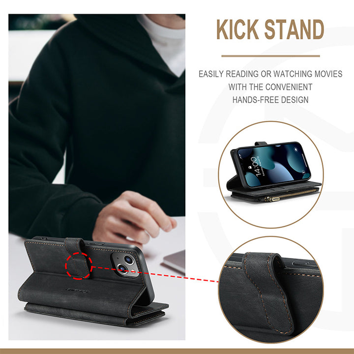 Multi-Slot Wallet Case Handyhülle Kompatibel mit iPhone 13 ProMax Pro Mini