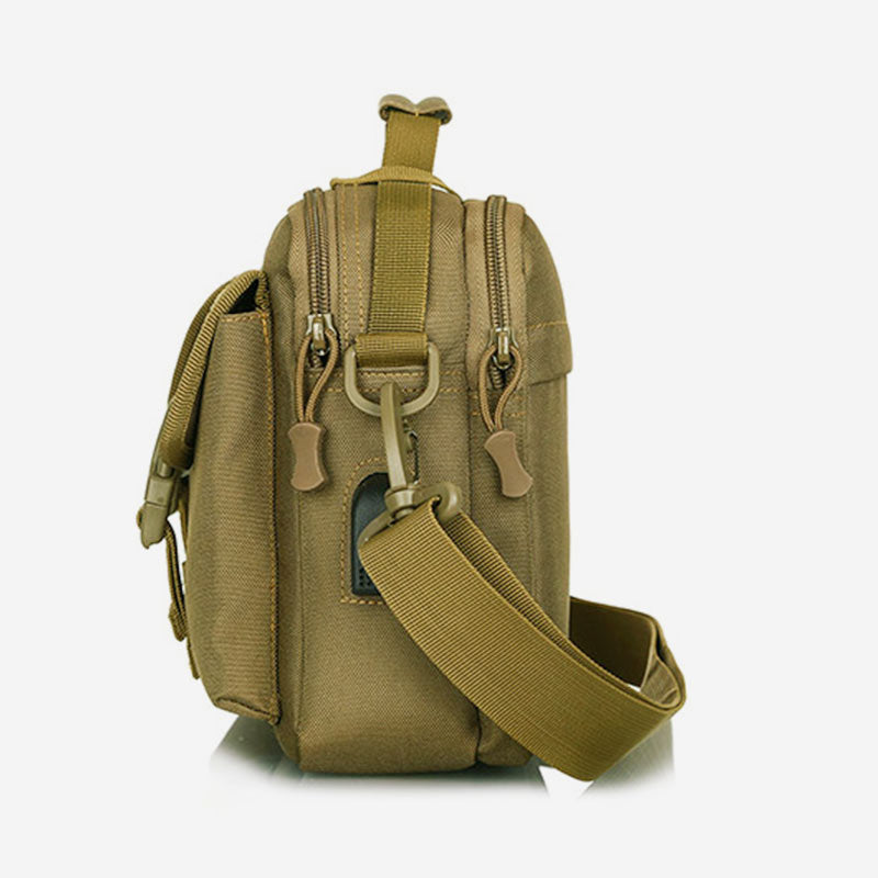 Wasserdichte Messenger-Tasche für Outdoor-Aktivitäten mit großem Fassungsvermögen und USB-Aufladung 