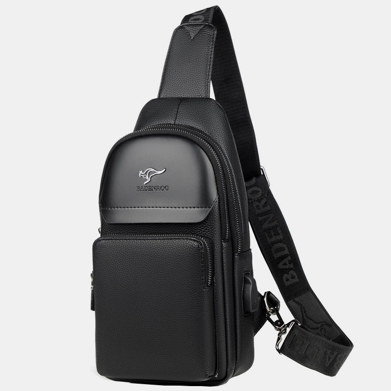 Mehrzweck-Schultertasche, wasserdichter, weicher Umhängerucksack mit USB-Ladeanschluss