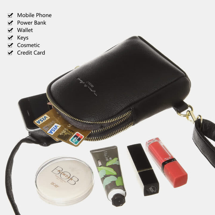 Kleine Umhängetasche, Schultertasche, Geldbörse, Brusttasche für Frauen und Mädchen