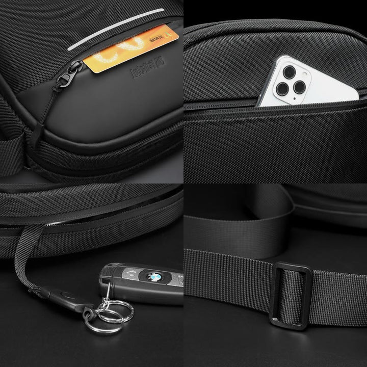 Wasserdichte Umhängetasche mit großem Fassungsvermögen für Herren, modische Reise-Schultertasche