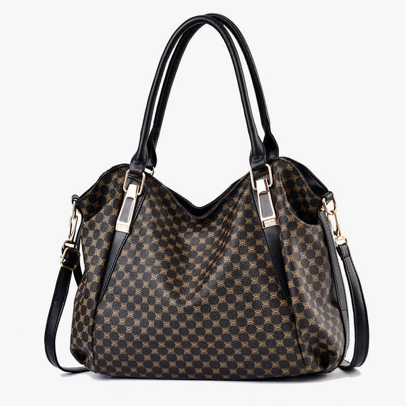 Hobo-Tasche aus Leder mit großem Fassungsvermögen, multifunktionale Schultertasche