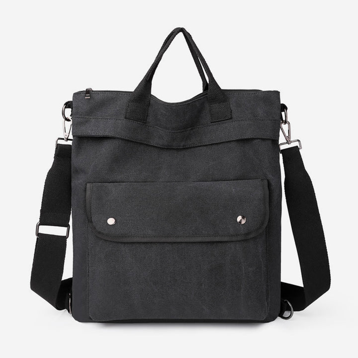 3-fach verwendbarer Canvas-Rucksack mit großem Fassungsvermögen 