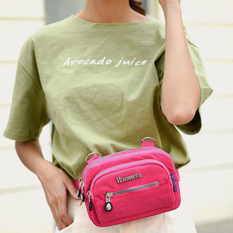 Umhängetasche für Damen, lässig, verstellbarer Riemen, Nylon-Gürteltasche