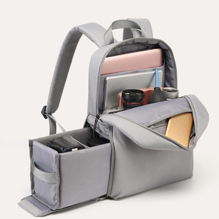 Robuster, wasserdichter Kamera-Rucksack, große Kameratasche mit Laptopfach