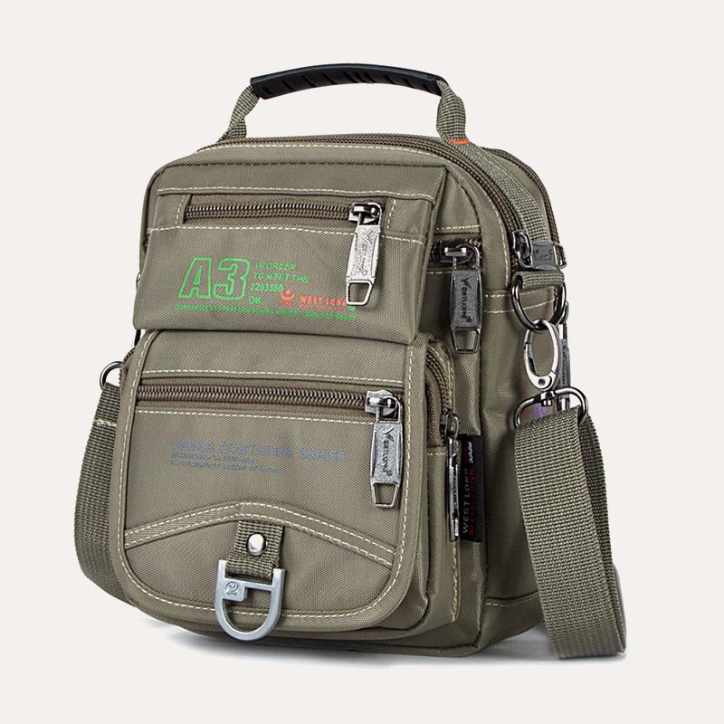 Nylon-Geldbörse mit mehreren Taschen, lässige Umhängetasche, Schultertasche, Reise-Brusttasche