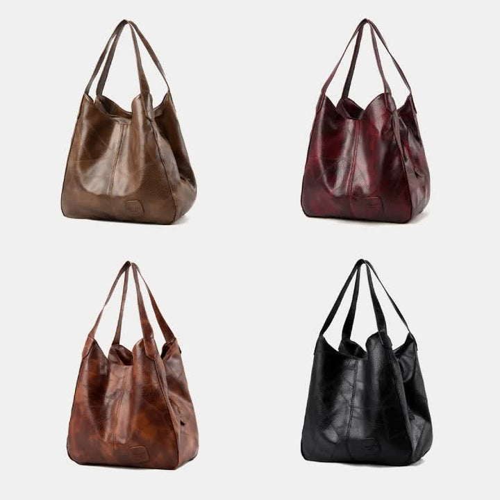 Große Kapazität Simply Fashion Umhängetasche Dreilagige Hobo Bag
