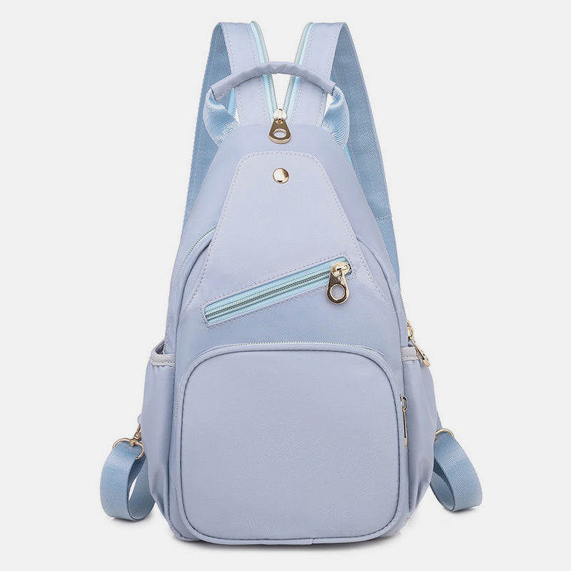 Umwandelbare Schultertasche für Damen, leicht, lässig, Mini-Rucksack, Brusttasche