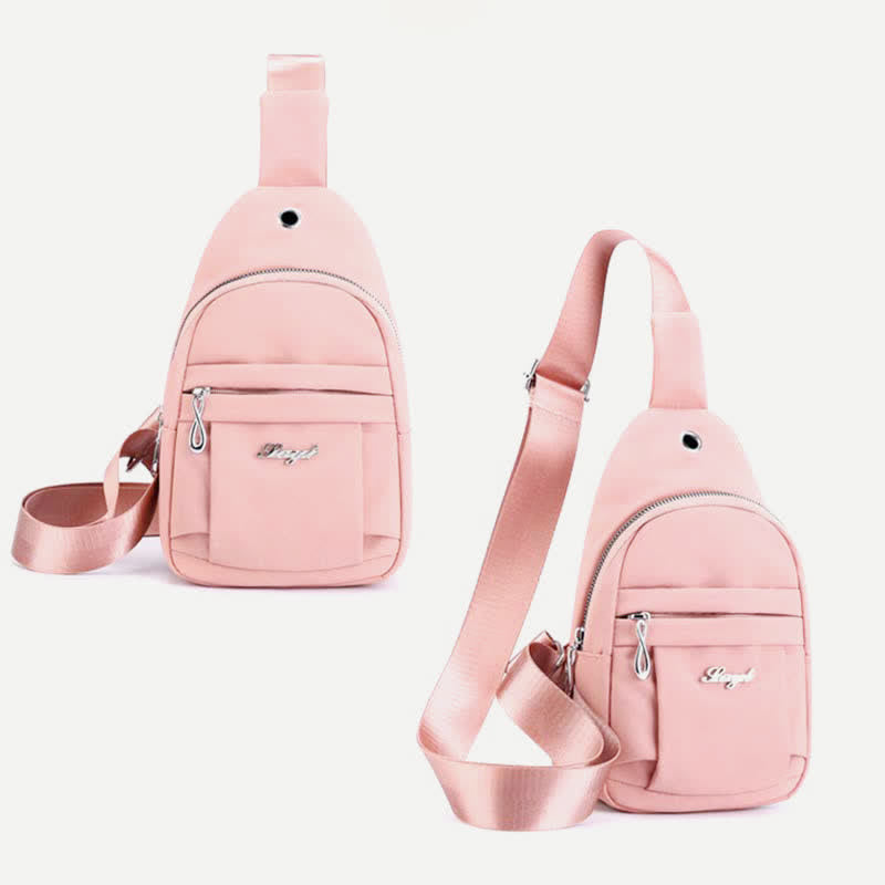 Leichter, wasserdichter Sling-Rucksack, Brusttasche, lässiger Reise-/Sport-Tagesrucksack