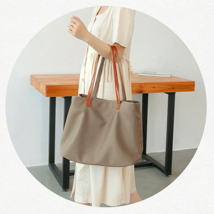 Tragetasche für Damen, große Kapazität, minimalistische Oxford-Umhängetasche