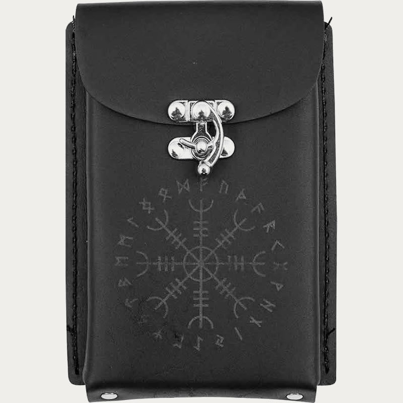 Mittelalterliche Gürteltasche für Cosplay, Retro-Leder, Handytasche