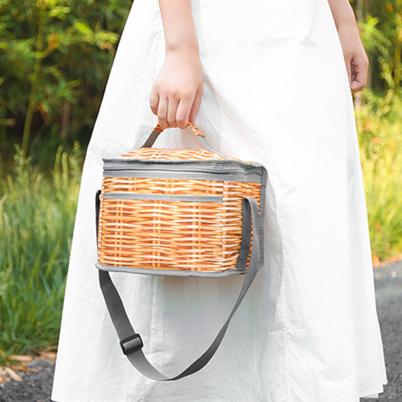Kühltasche für unterwegs, faltbar, dicke Isolierung, Picknicktasche