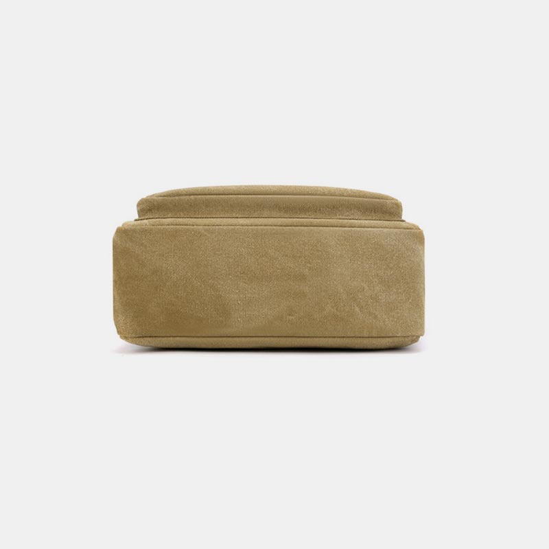 Vintage Messenger Bag aus Canvas mit großem Fassungsvermögen 