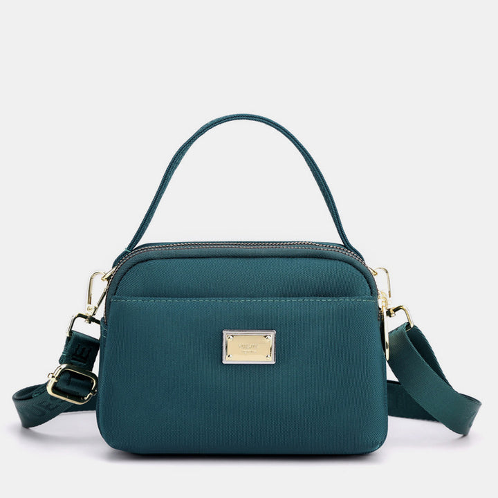 Leichte Umhängetasche aus Nylon mit mehreren Taschen für Damen, 3-lagig
