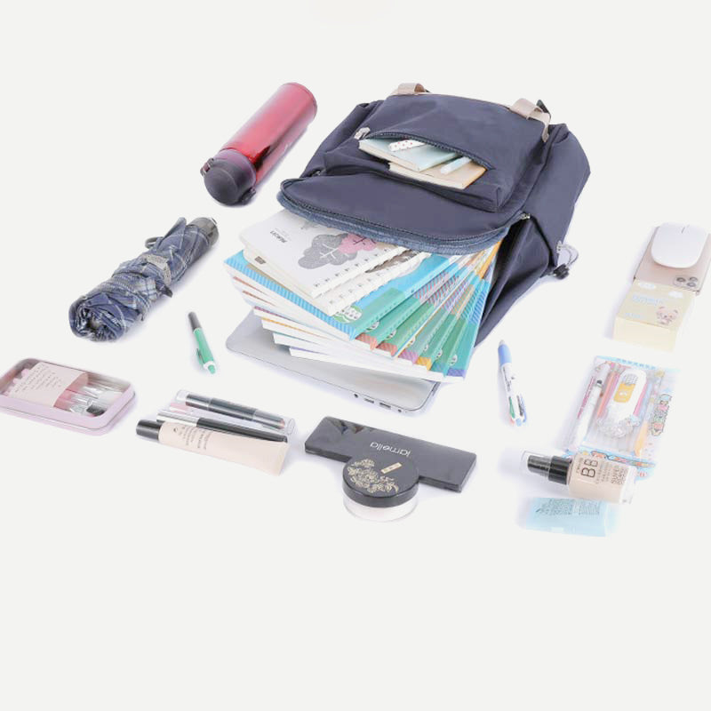 Rucksack für Frauen und Mädchen, wasserdicht, mehrere Taschen, 14-Zoll-Laptop-Rucksack, Büchertasche
