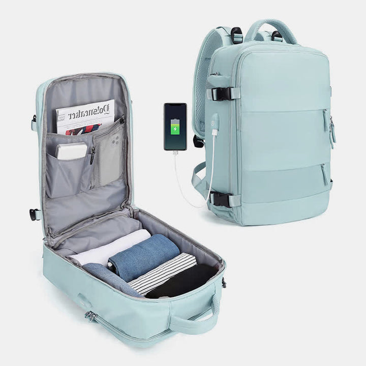 Extragroßer Reise-Laptop-Rucksack, wasserdichter Tagesrucksack mit mehreren Taschen und Nassfach