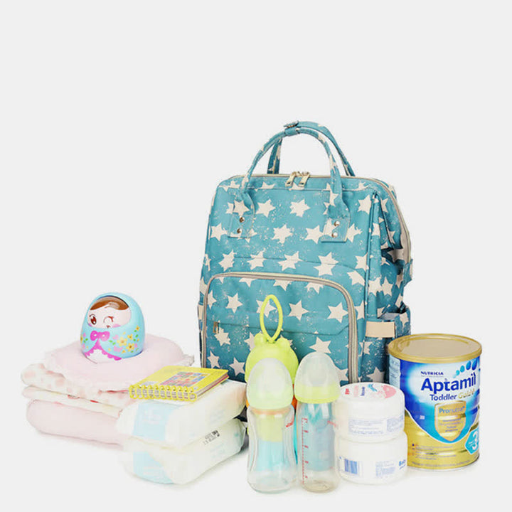Wickeltasche Rucksack Multifunktions Wasserdicht Stilvoller Babyrucksack Mamatasche