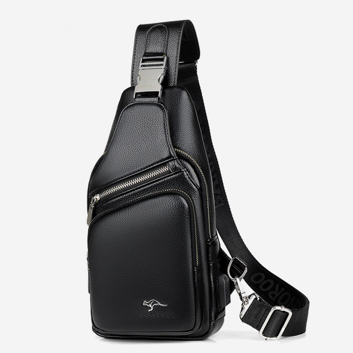 Diebstahlsichere Schultertasche mit großer Kapazität und USB-Aufladung