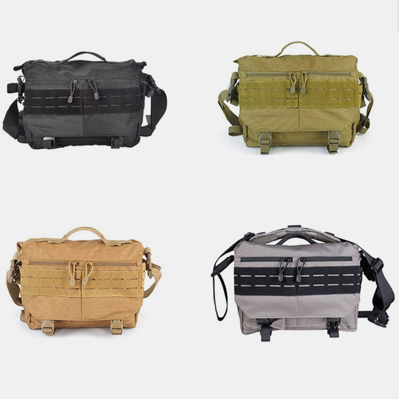 Herren Militär Messenger Bag Umhängetasche Reisetragetasche mit mehreren Fächern