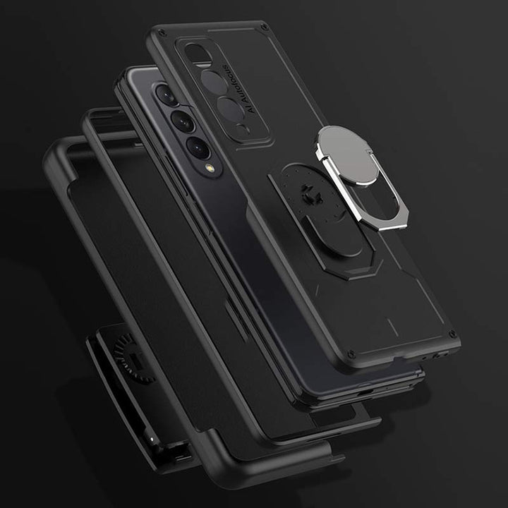 Telefonhalter-Holster für Galaxy Z Fold 3, drehbarer Ständer, Clip, Telefonhülle
