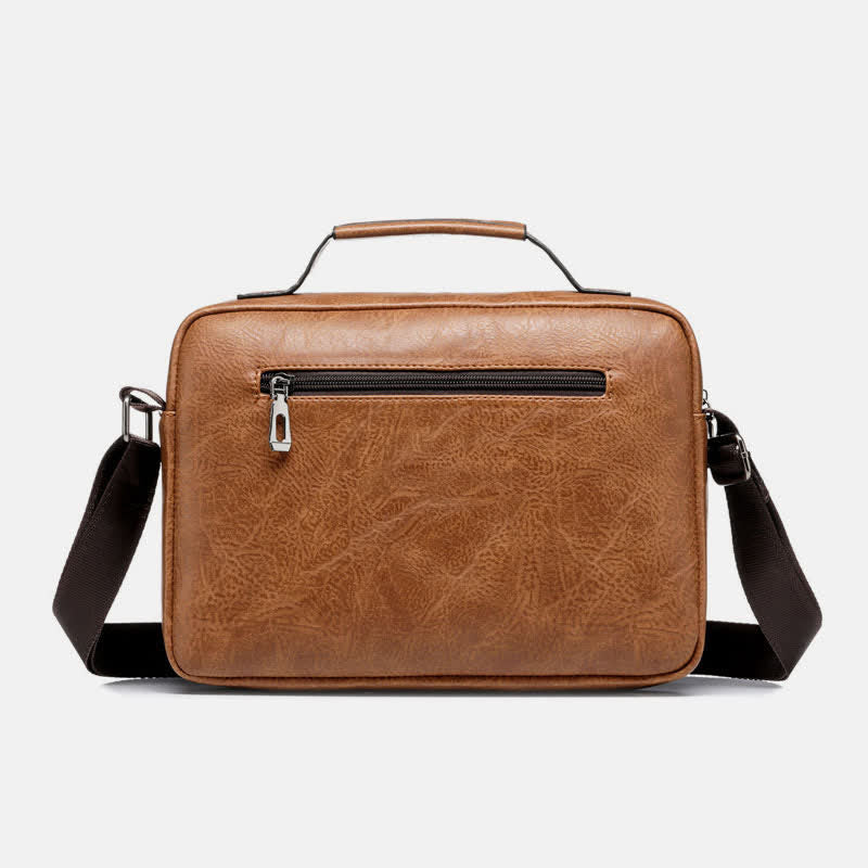 Herren Messenger Bag Wasserdichte Vintage Leder Aktentasche Satchel Umhängetasche