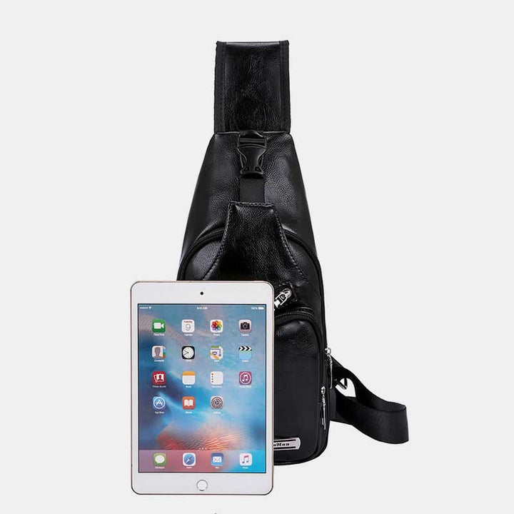 Weiche, dreifach verwendbare Schultertasche mit mehreren Taschen für Ausflüge
