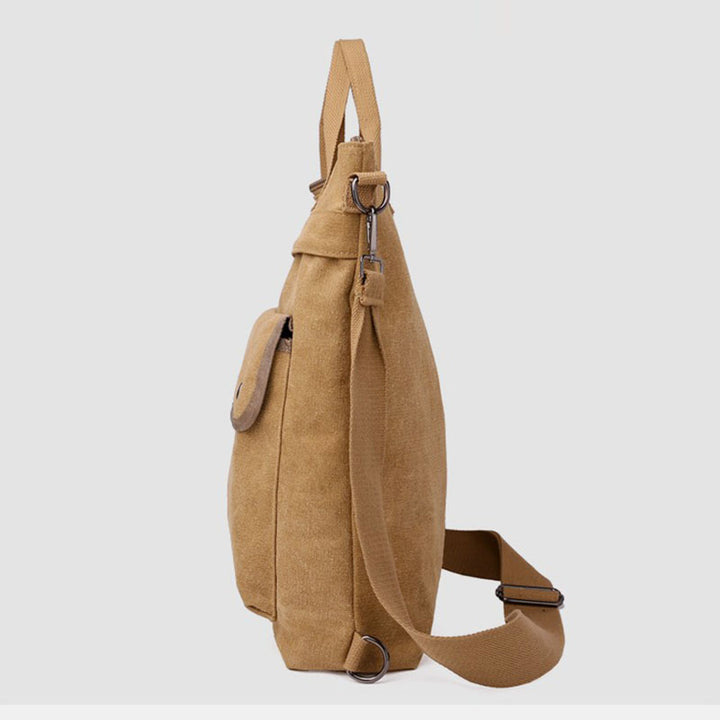 Multifunktionale Canvas-Handtasche mit großem Fassungsvermögen, Rucksack für Damen und Herren, Umhängetasche
