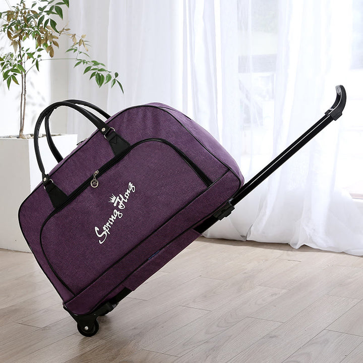 Zugstangen-Reisetasche für Männer und Frauen, leichte Bordtasche