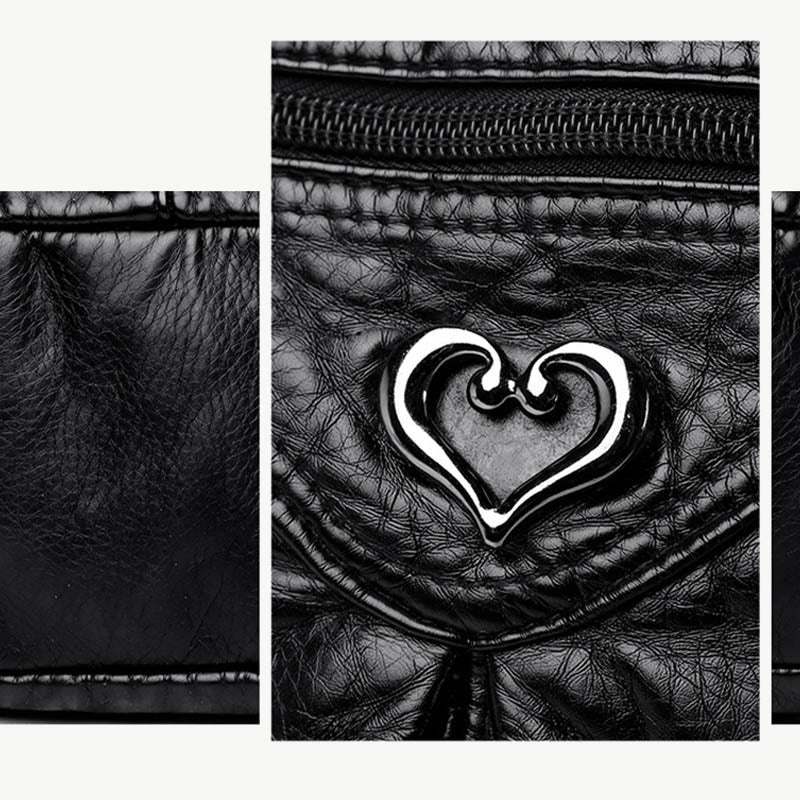 Klassische Tragetasche fürs Büro, leichte Schultertasche aus weichem Leder