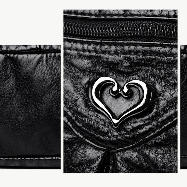Klassische Tragetasche fürs Büro, leichte Schultertasche aus weichem Leder
