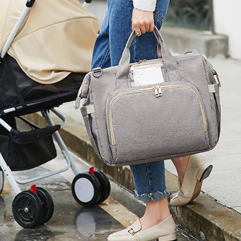 Mama-Tasche für den täglichen Gebrauch im Freien, tragbare, faltbare Kinderbett-Freizeit-Mama-Tasche
