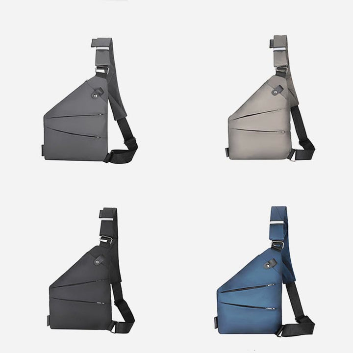 Schultertasche für Männer, Diebstahlsichere, multifunktionale, wasserdichte Brusttasche für den Sport