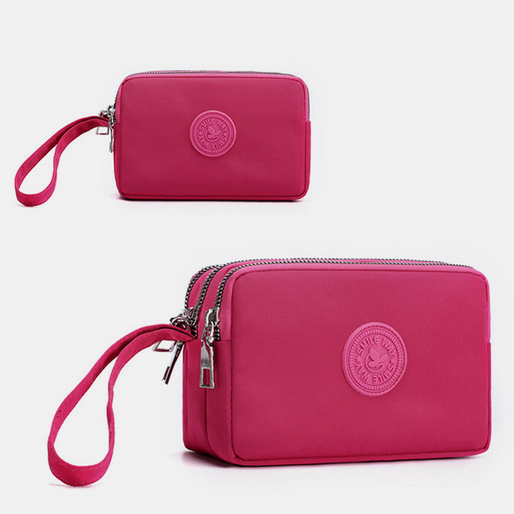 Großes Fassungsvermögen Armband-Geldbörse aus wasserdichtem Nylon, Handtasche, Clutch, Geldbörse für Damen