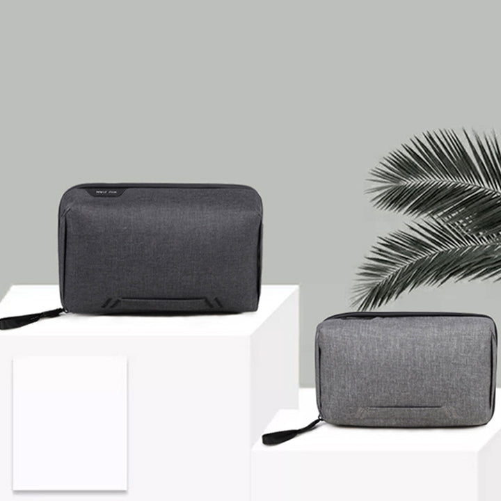 Leichte Aufbewahrungstasche mit Reißverschluss und mehreren Steckplätzen, tragbarer Organizer für Elektronikartikel, Make-up-Tasche