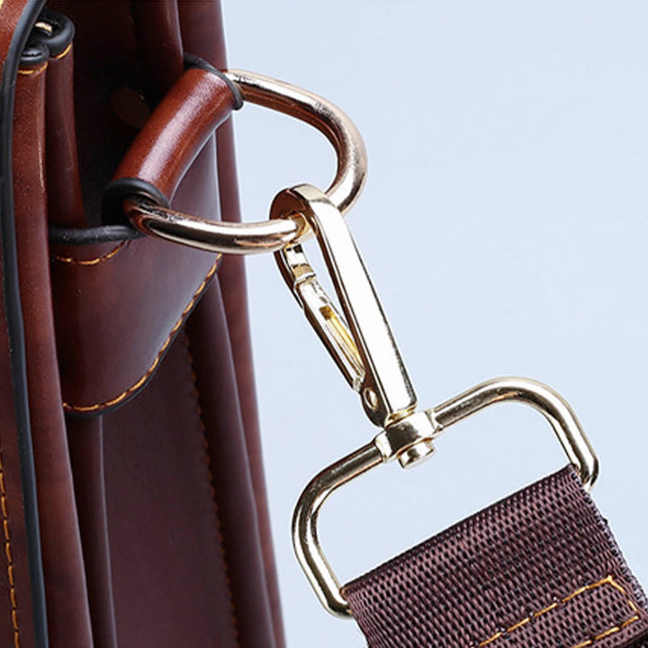 Messenger Bag für Herren, groß, Vintage, mit Schloss, Aktentasche