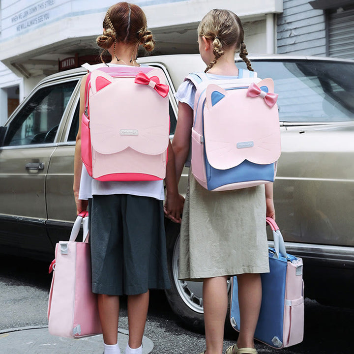Wasserdichter, leichter Kitten-Rucksack für Schüler, Kinder, Grundschultaschen
