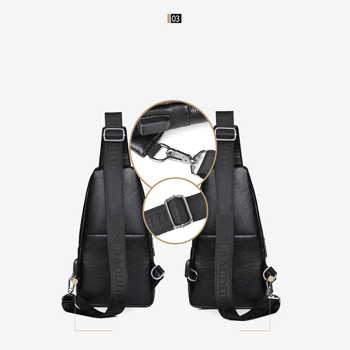 Schultertasche für Herren, große Kapazität, lässig, minimalistischer Umhängerucksack