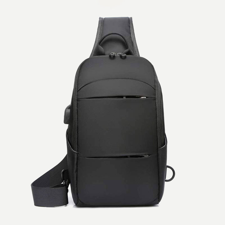 Sling Crossbody Rucksack Umhängetasche für Herren mit USB-Ladeanschluss