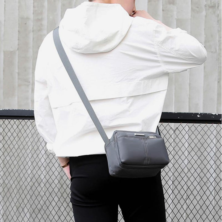 Umhängetasche mit mehreren Taschen für Herren, leichte Mini-Umhängetasche aus Nylon