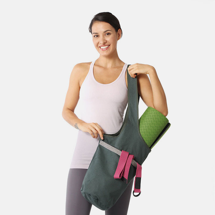 Yogamatten-Tasche, Original-Tragetasche für Yogamatten, mit großer Seitentasche