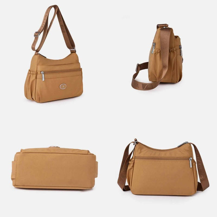 Mehrfarbige Umhängetasche für Damen, große Pendlertasche aus Nylon