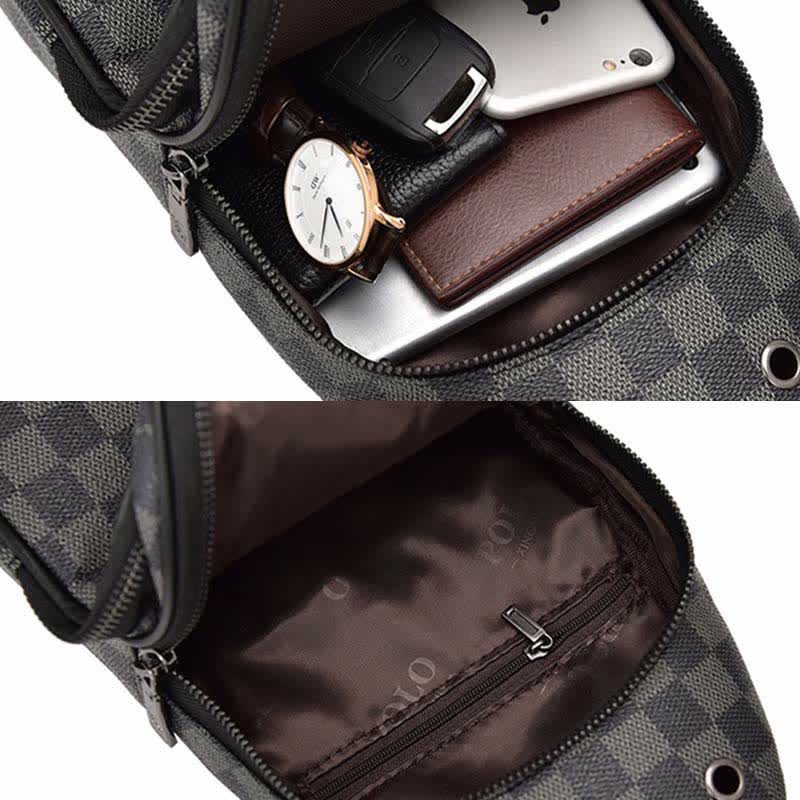 Männer Im Freien Beiläufige Reise Wandern Crossbody Brust Sling Tasche Ein-Schulter Gurt
