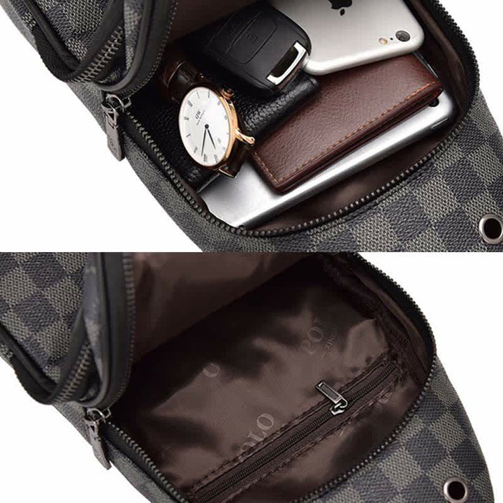 Männer Im Freien Beiläufige Reise Wandern Crossbody Brust Sling Tasche Ein-Schulter Gurt