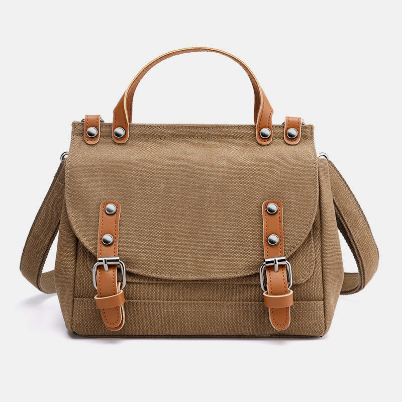 Canvas große Kapazität Vintage Umhängetasche Handtasche