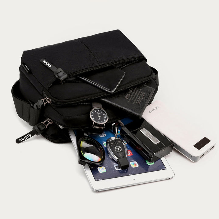 Unisex Leichte Casual Umhängetasche Mehrere Taschen Robuste Schulter Tasche Geldbörse