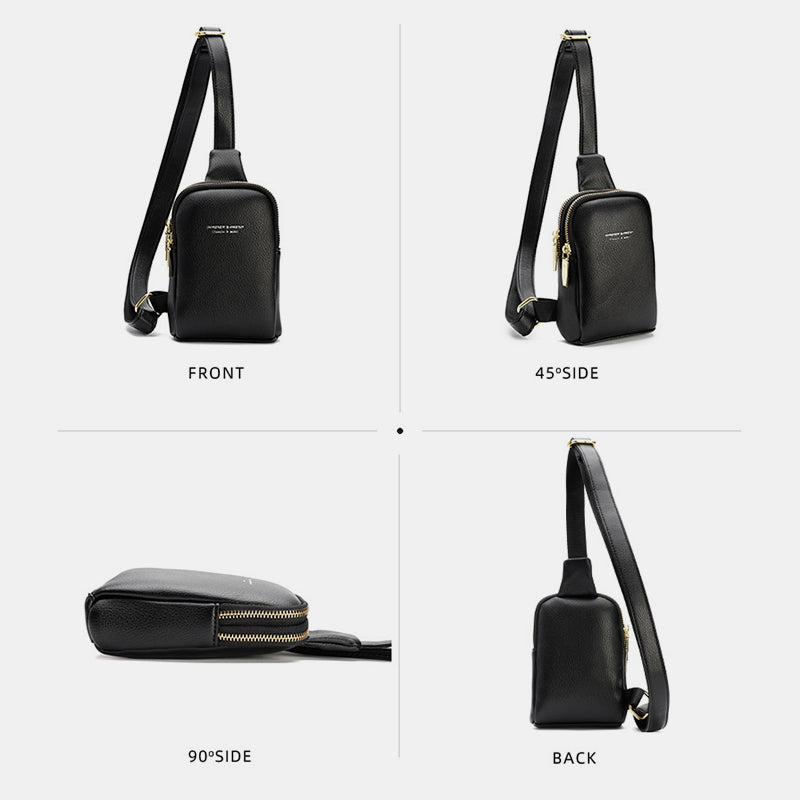 Kleine Umhängetasche, Schultertasche, Geldbörse, Brusttasche für Frauen und Mädchen