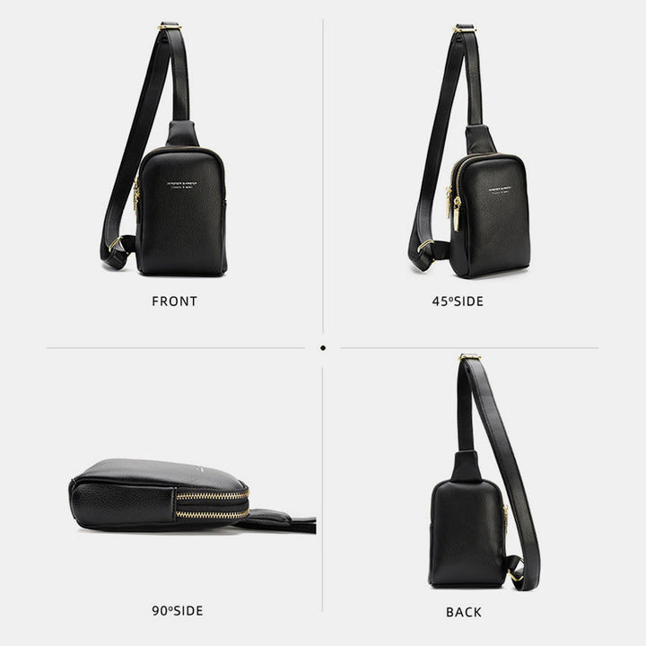 Kleine Umhängetasche, Schultertasche, Geldbörse, Brusttasche für Frauen und Mädchen
